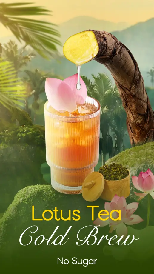 Three refreshing palm nectar drinks at Hoa Arika Hoi An